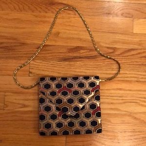 Geometric Vintage Purse Heavy Chain Diane Love